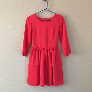 Coral red H&M dress